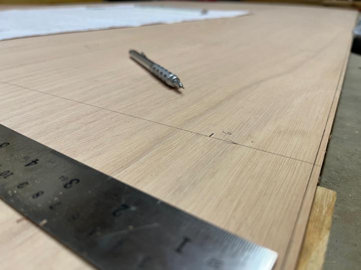 Laying out the planks