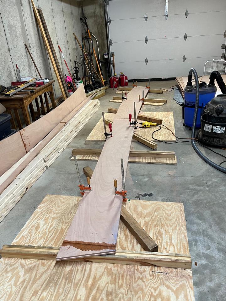 Trimming the planks to make them symmetric