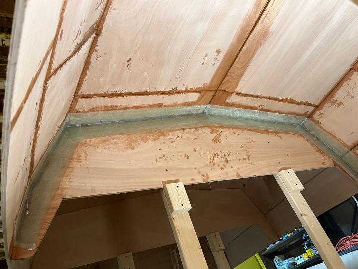 Tabbing bulkheads in place