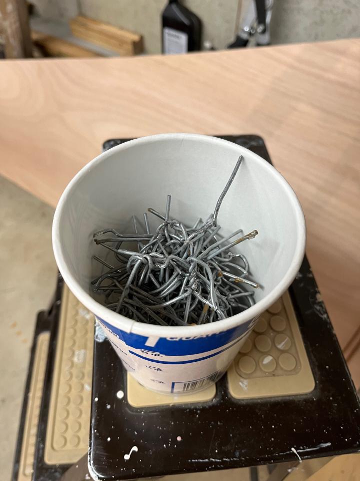 It took a lot of wire to hold her together