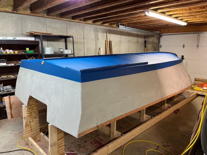 We painted the bottom first