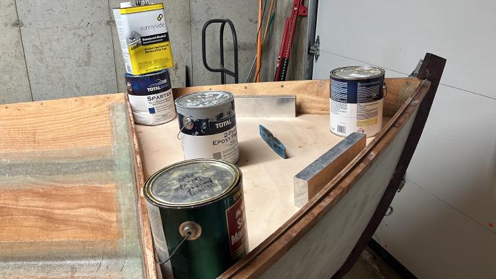 Clamping the bow deck