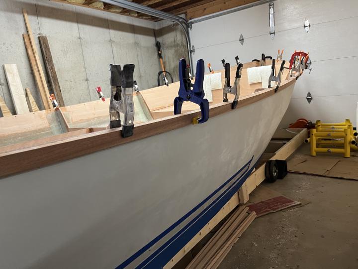 Clamping the outwale