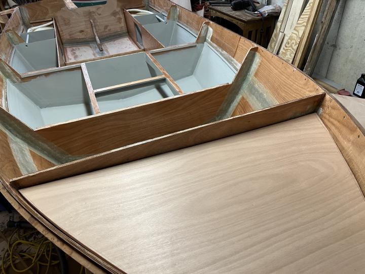 Bow deck installed