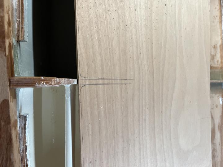 Notching the seat to fit bulkheads