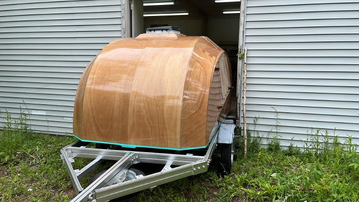 Onto the trailer frame