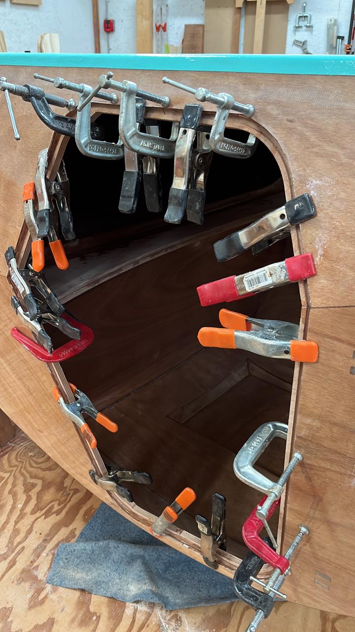 Gluing door sills