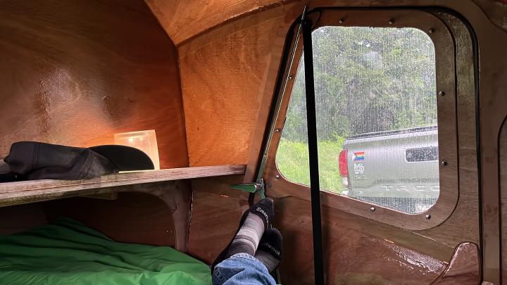 Cozy in the rain